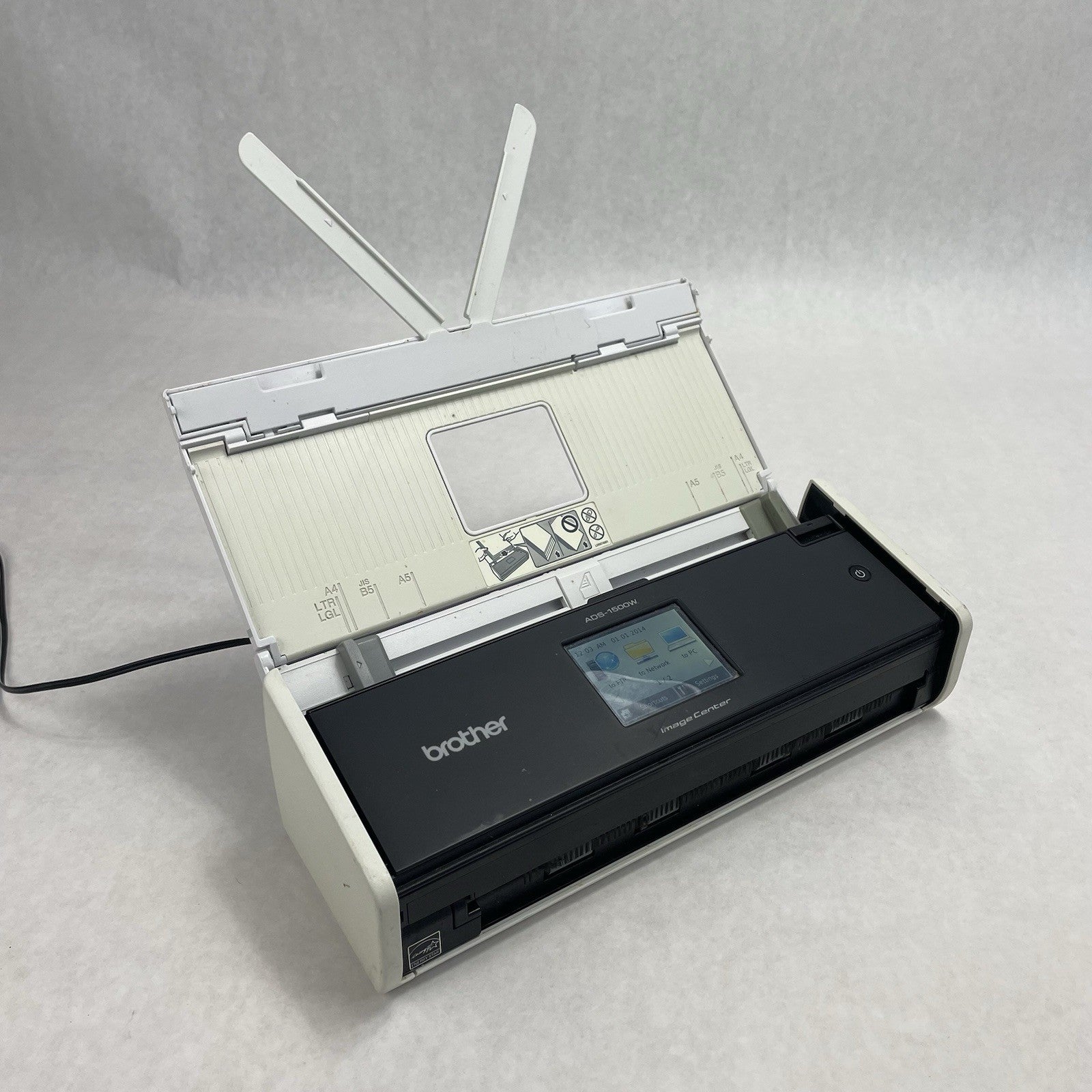Brother ImageCenter ADS-1500W Document Scanner Tested No Power Cord0