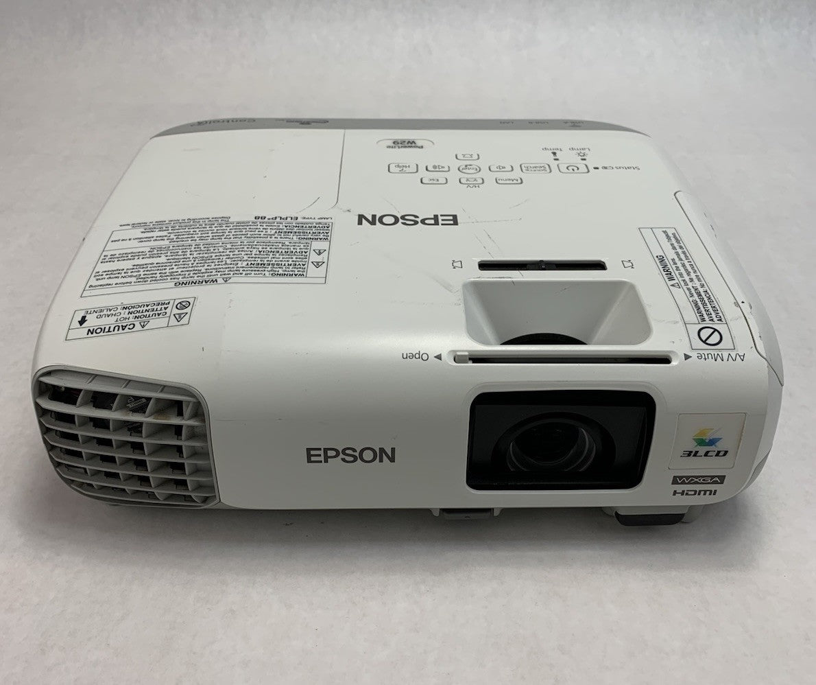 Epson PowerLite W29 H690A LCD Lamp Projector 1131 Lamp Hours - No Remote1