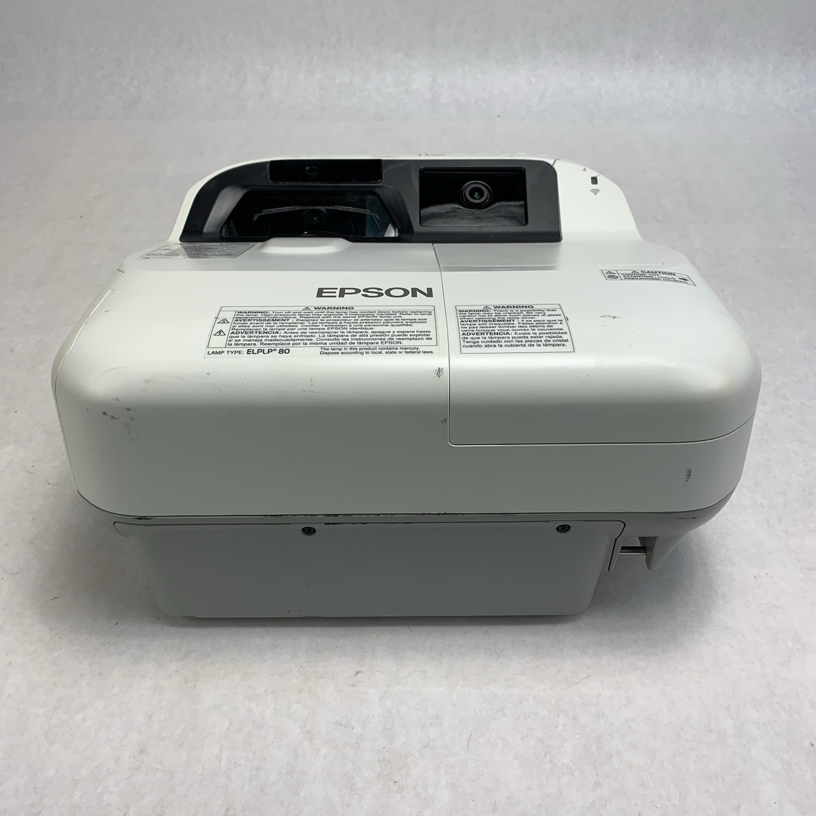 Epson H599A BrightLink 595Wi LCD Lamp Projector 2752 Lamp Hours - No Remote1