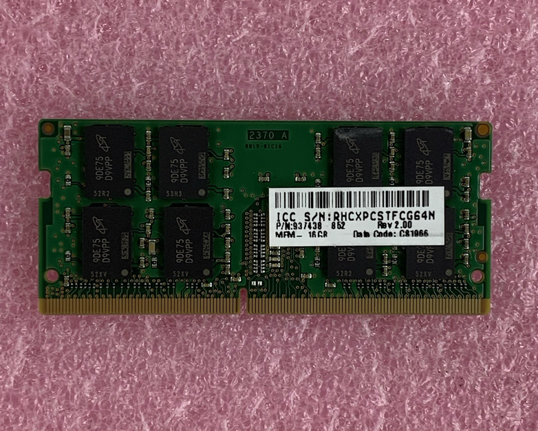 Micron MTA16ATF2G64HZ-2G6E1 16 GB DDR4-2666 SODIMM Laptop Memory Ram