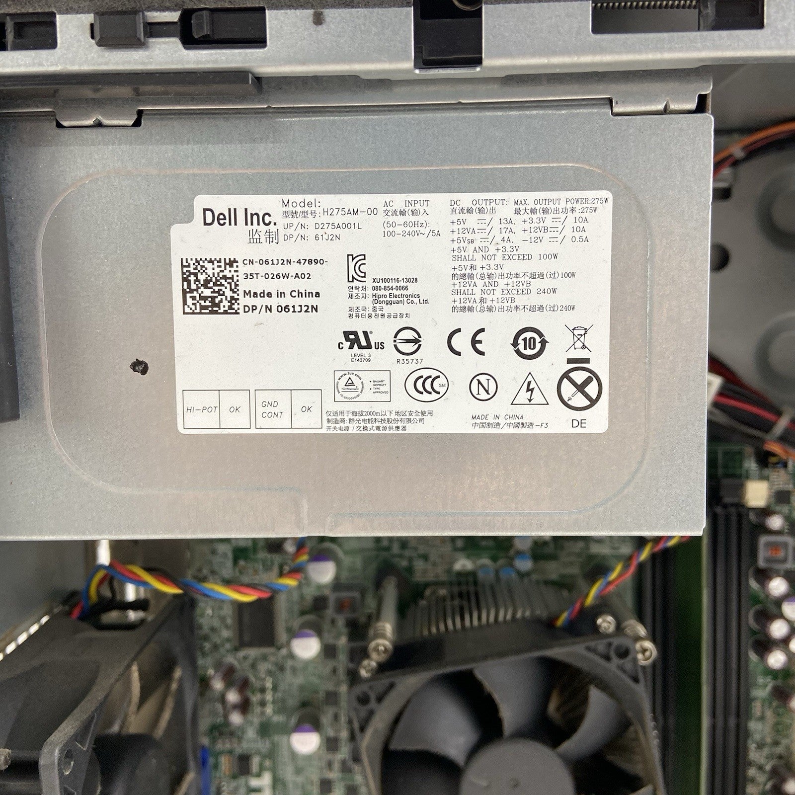 Dell Optiplex 9010 MT Intel Core i5-3570 3.4GHz 4GB RAM No HDD No OS9