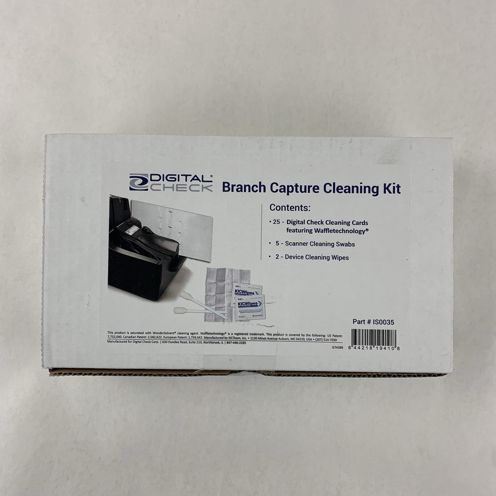 Digital Check Cleaning Kit IS0035 25x Waffletechnology Cards 5x Swabs 2x Wipes1