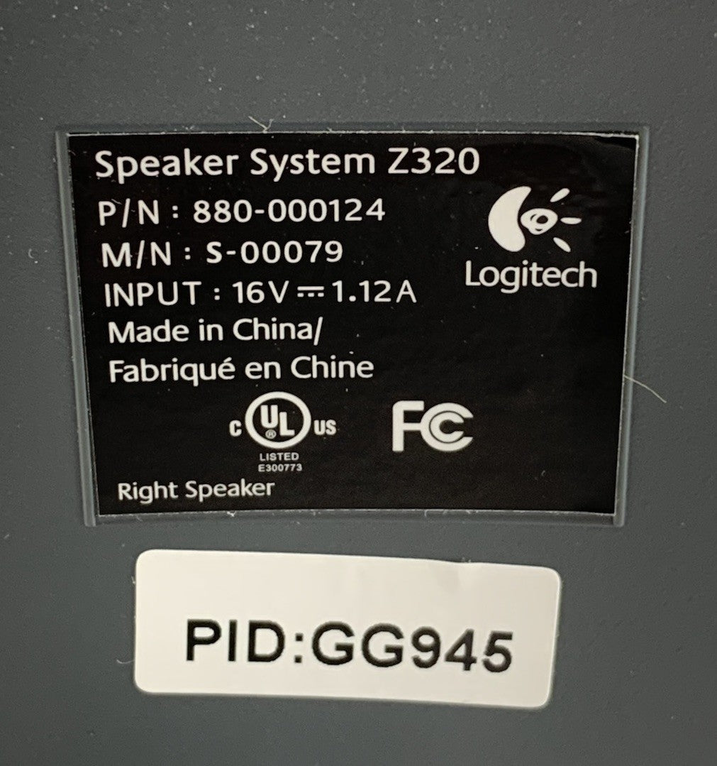 Logitech Z320 880-000124 Desktop Speaker System w/ AC Adapter Power Supply7