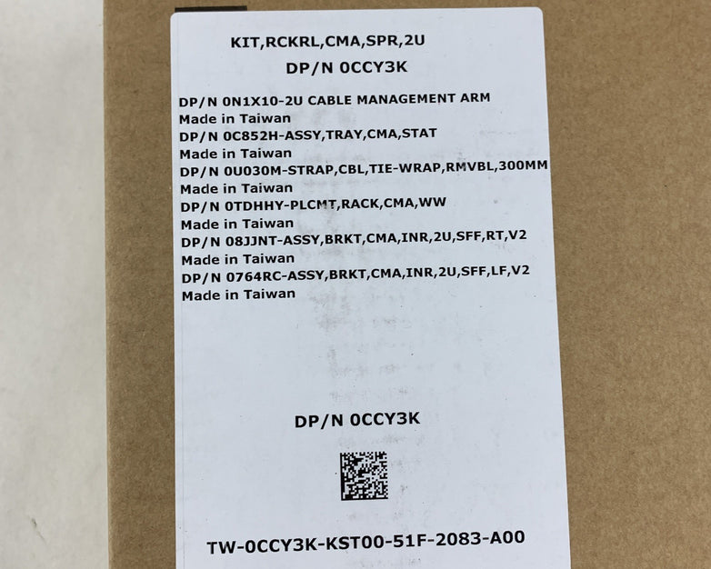 Dell OCCY3K Cable Management Kits For Poweredge OEM New Open Box