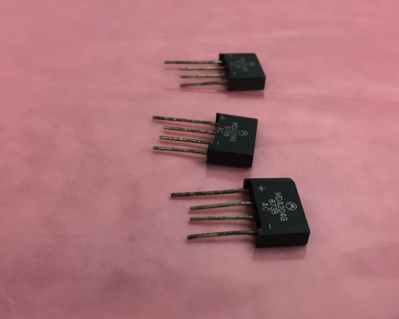 Genuine Motorola MDA204G  Bridge Rectifier Diode  2A  400V   Lot of 3
