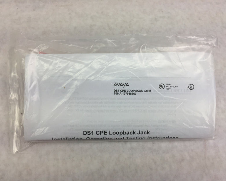 AVAYA DS1 CPE Loopback Jack 700 A 107988867 (Lot of 2)