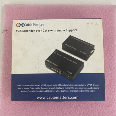 Cable Matters 103004 VGA Etender Over Cat 6 Cable