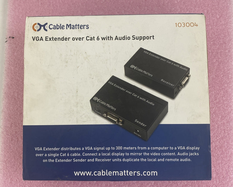 Cable Matters 103004 VGA Etender Over Cat 6 Cable