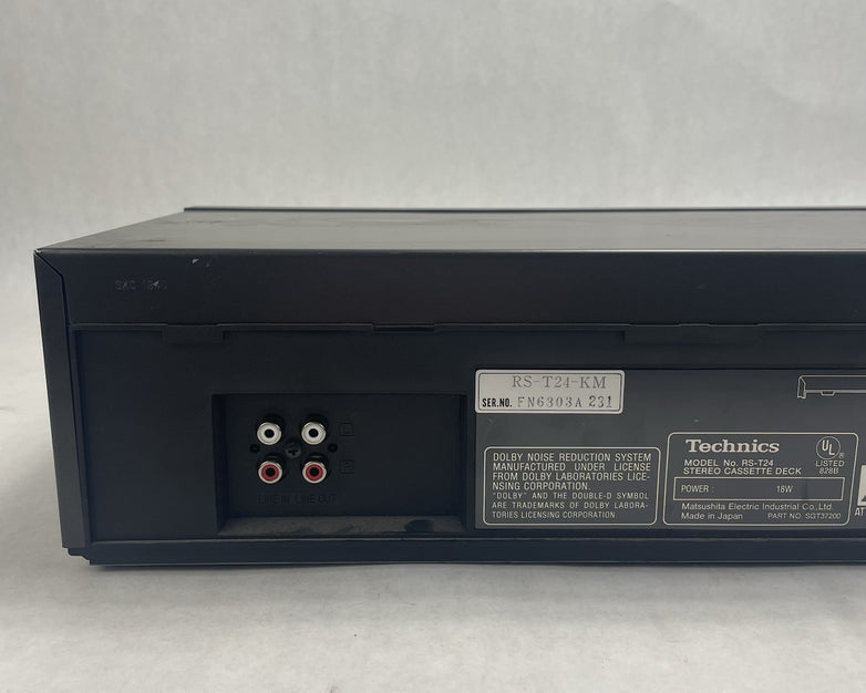 Technics RS-T24 Dual  Cassette Deck Player Recorder Dubbing Untested Parts
