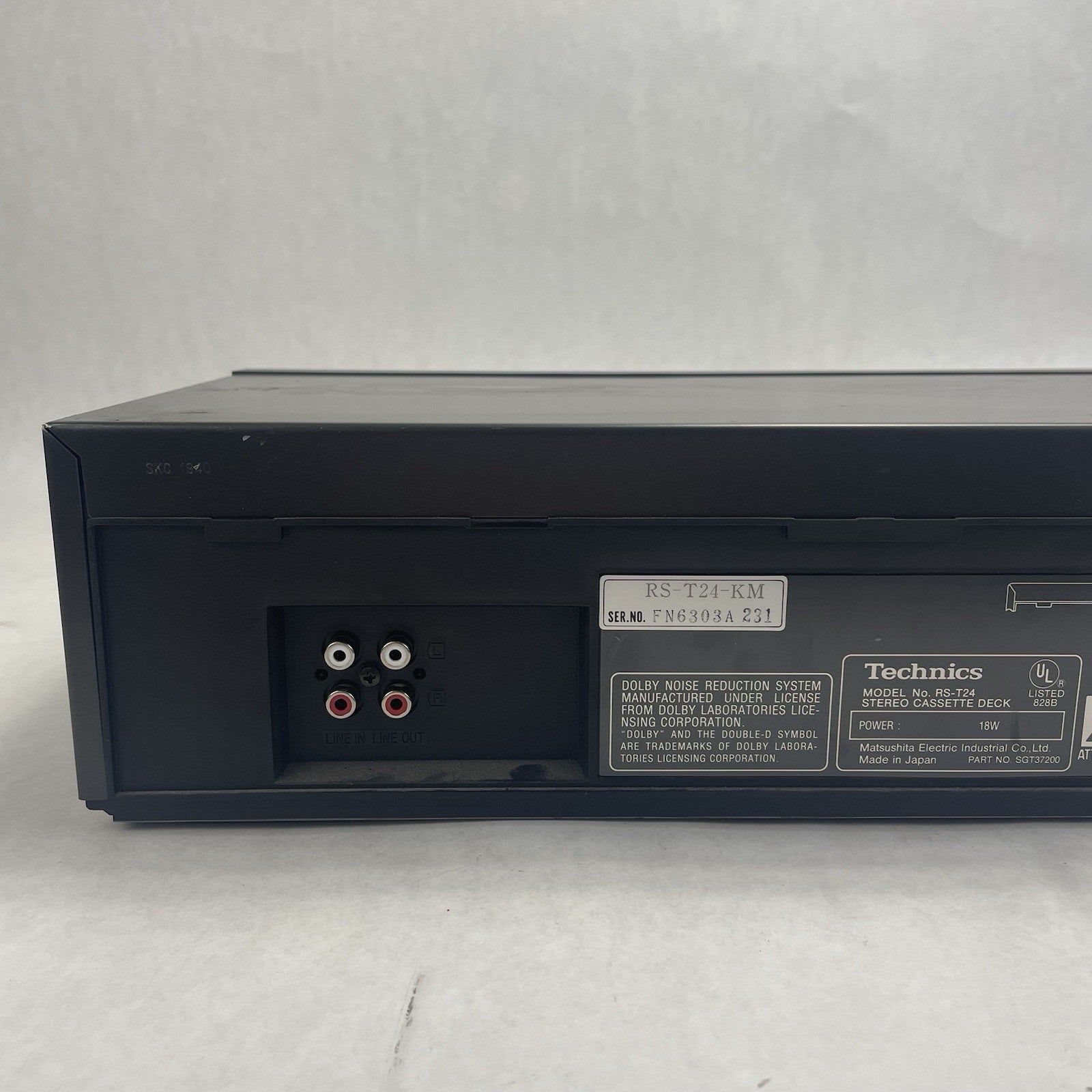 Technics RS-T24 Dual  Cassette Deck Player Recorder Dubbing Untested Parts8