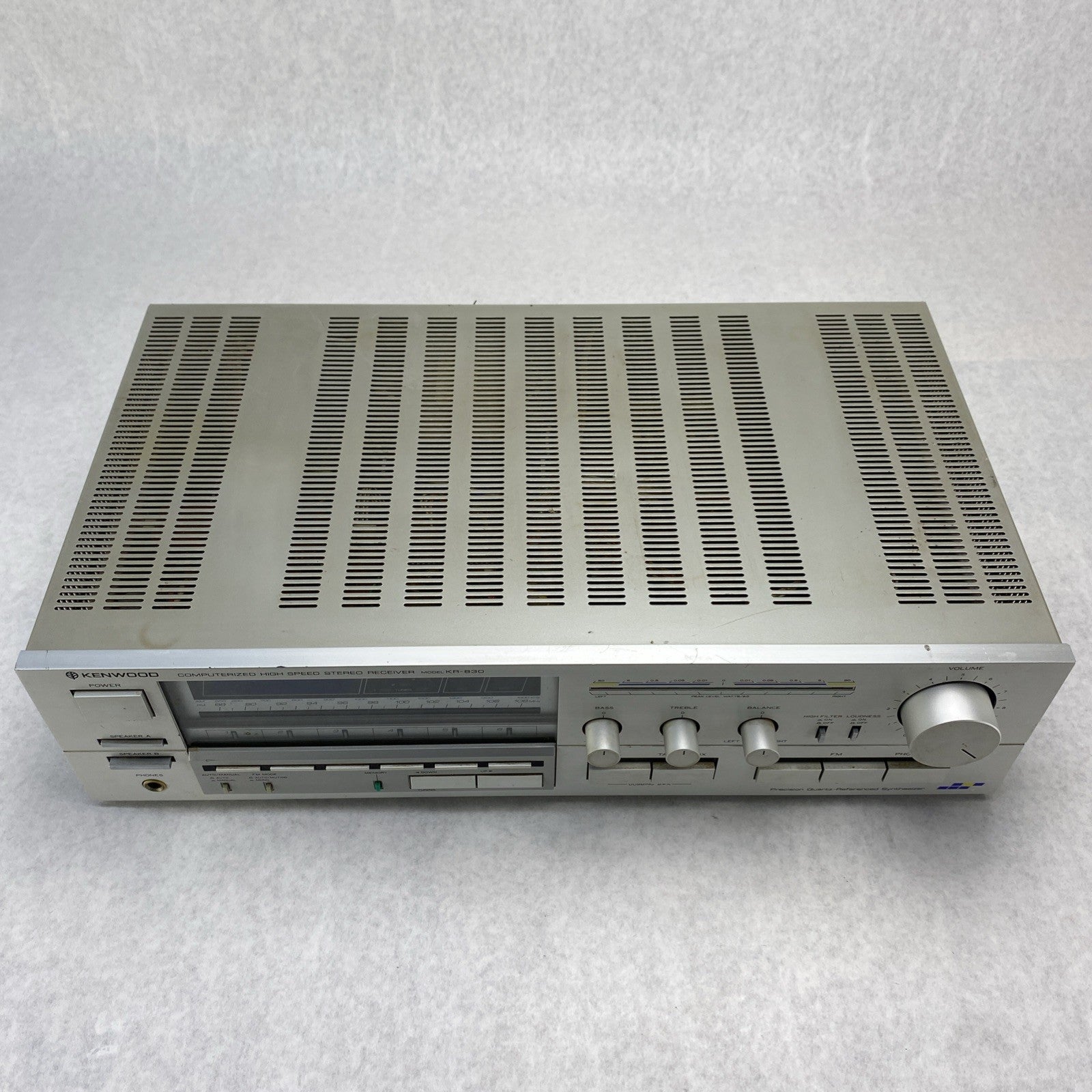 Kenwood KR-830 Computerized High Speed Stereo Receiver Tested