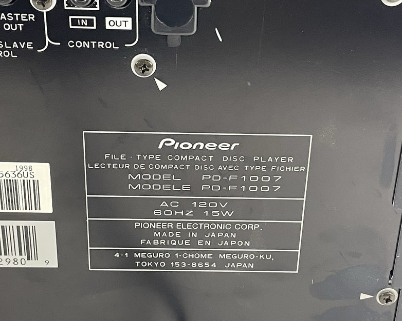 Pioneer PD-F1007 301 Disc CD/Disc Player Tested and Working