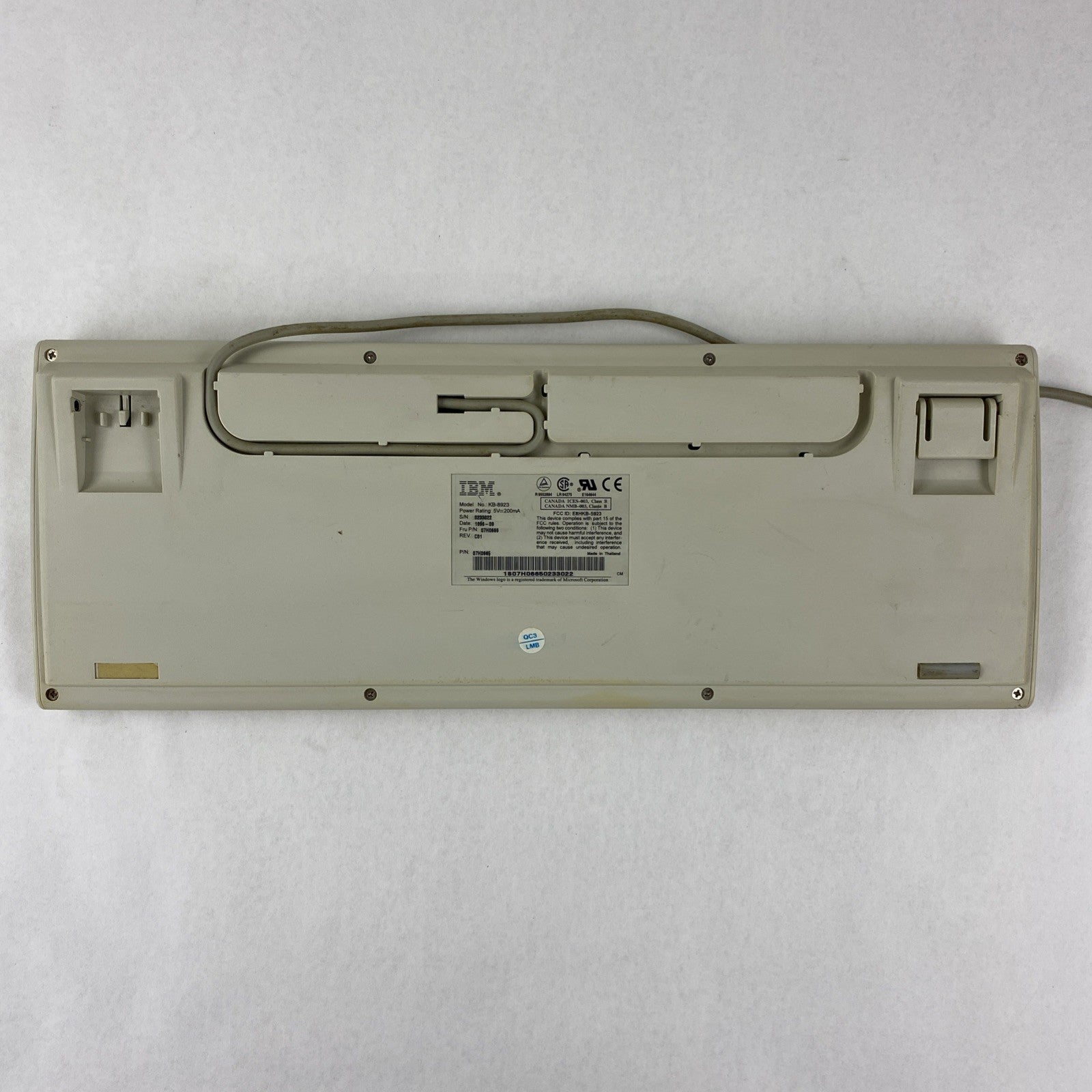 Vintage IBM KB-8923 PS/2 Wired Membrane  Keyboard - Tested7