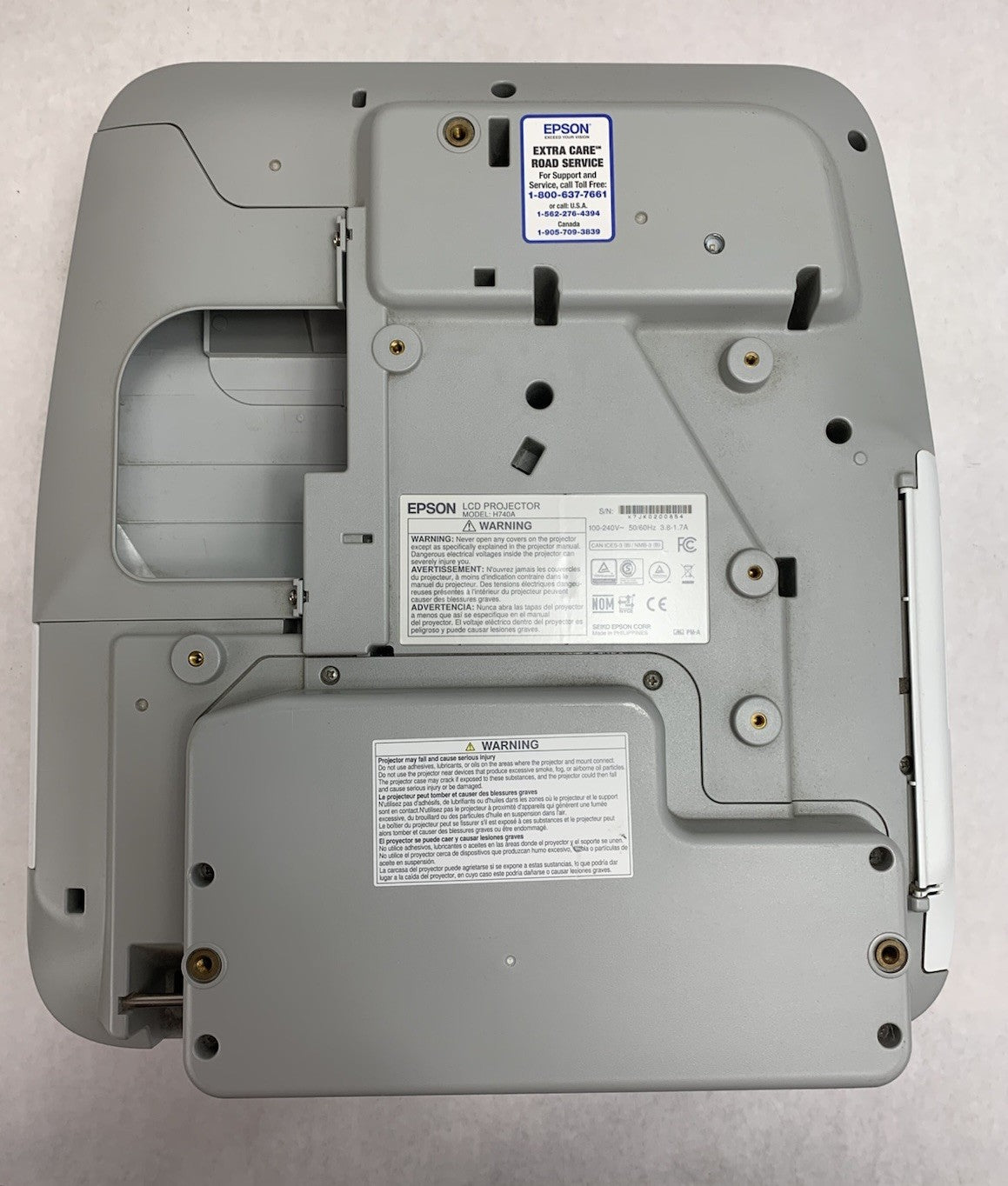 Epson PowerLite 695Wi H740A LCD Lamp Projector 3671 Lamp Hours - No Remote6