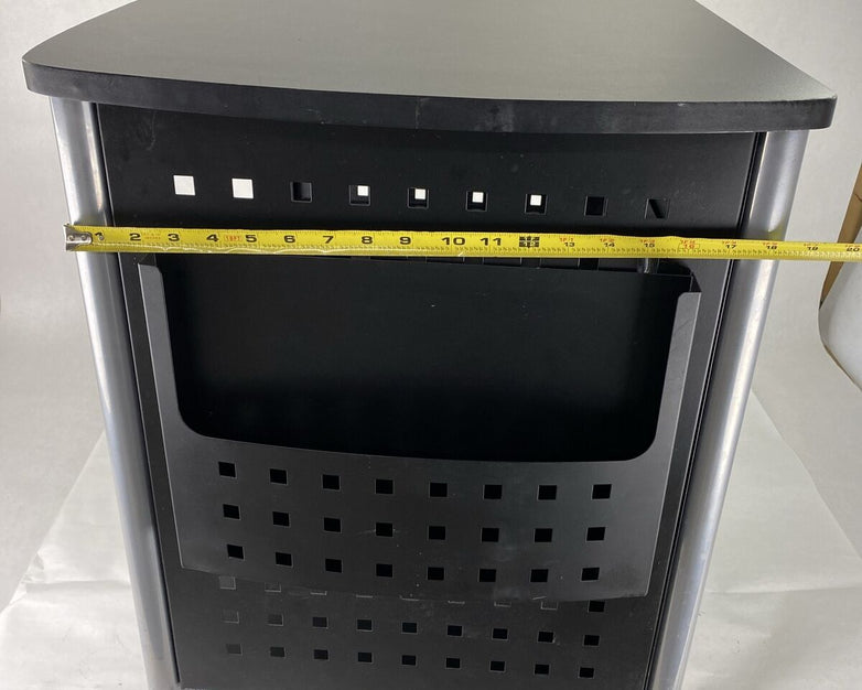 Safco 1856BL Scoot Rolling Printer TV AV Stand 27x21x27" Black Tabletop