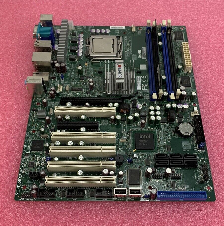 SuperMicro C25BC-Q Motherboard Intel Core 2 Quad 3GHz 512MB RAM w/Shield