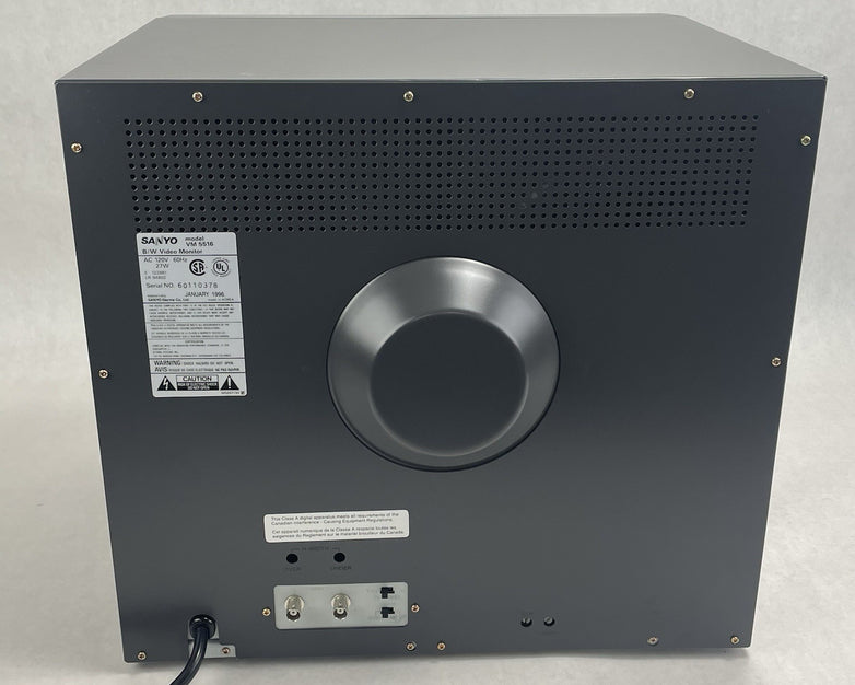 Sanyo VM 5516 Vintage B&W CRT 1997 16''