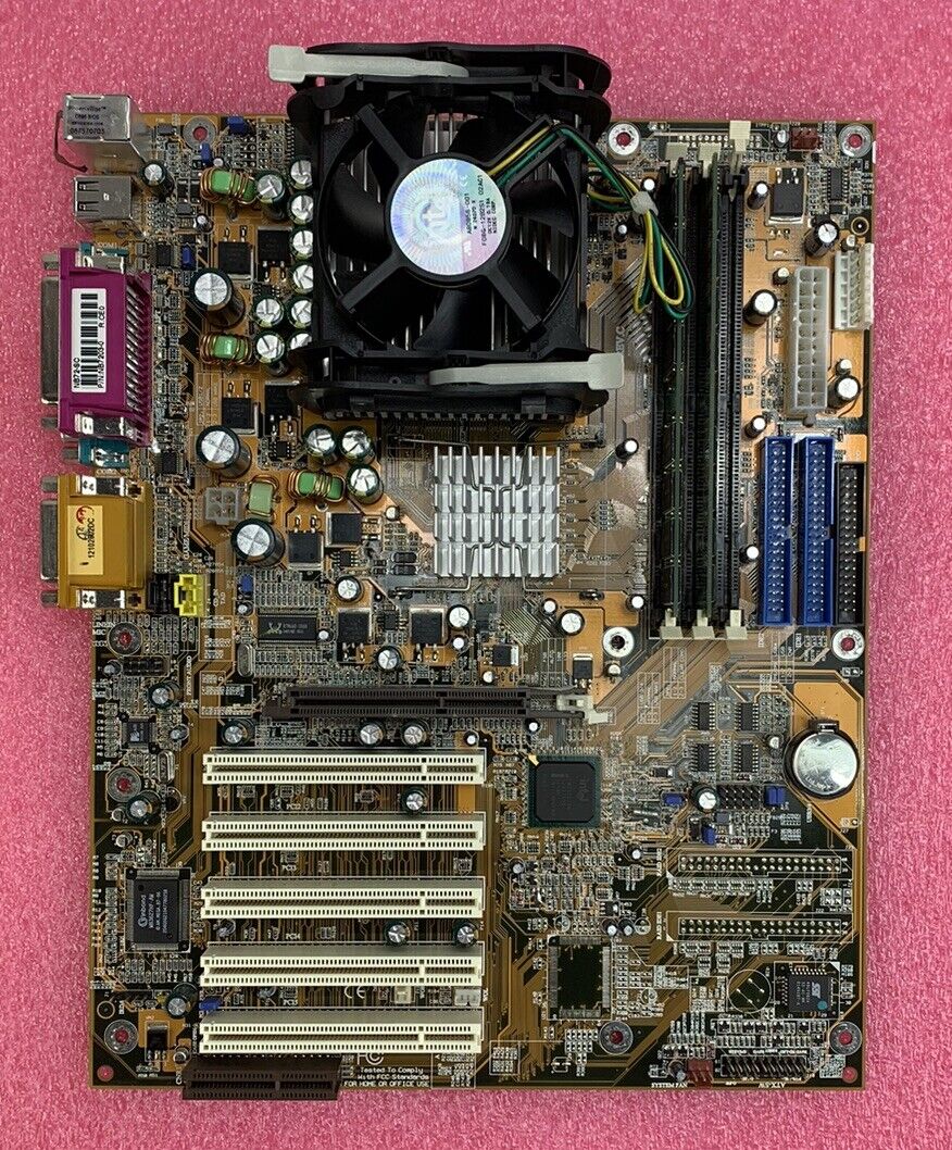 DFI NB72-SC Motherboard Intel Pentium 4 1.6GHz 384MB RAM w/Shield