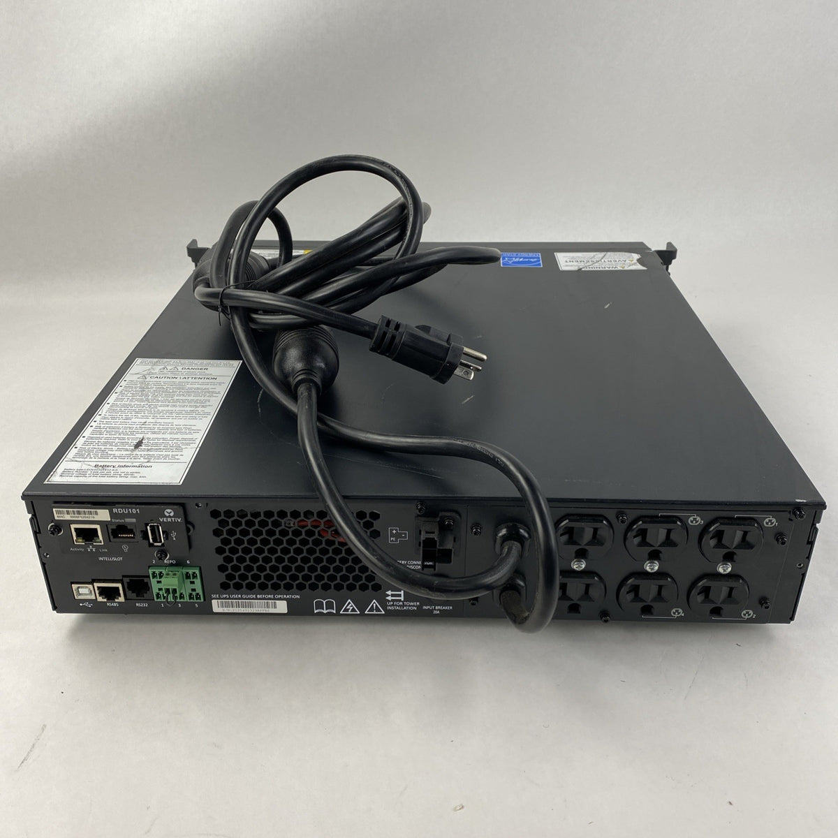 Liebert Vertiv GXT5-EBC48VRT2U GXT5 UPS - No batteries Tested Cracked Face Plate3