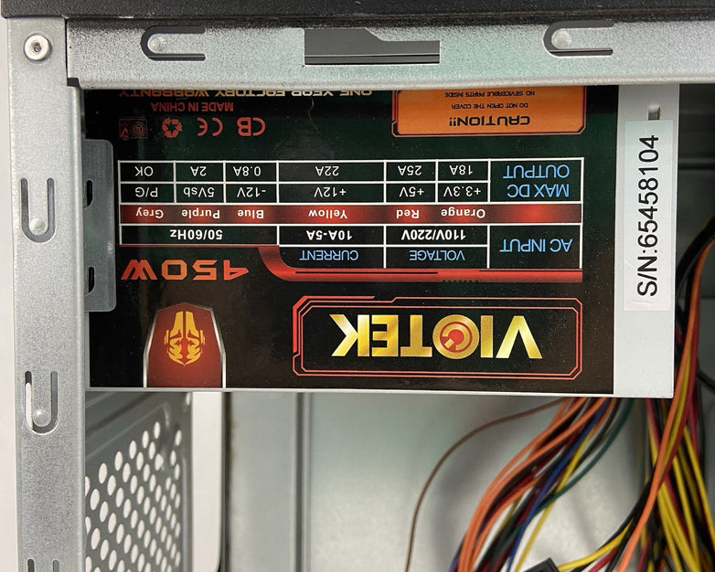 Diablotek Diamond CPA-0170 Mid Tower Computer Case VioTek 450W PSU