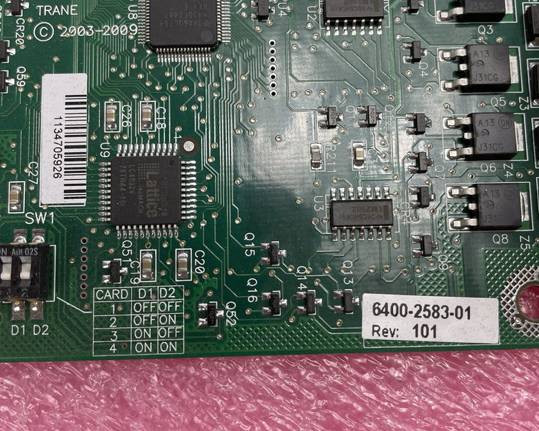 Trane Control Circuit Board 6400-2583-01 REV E