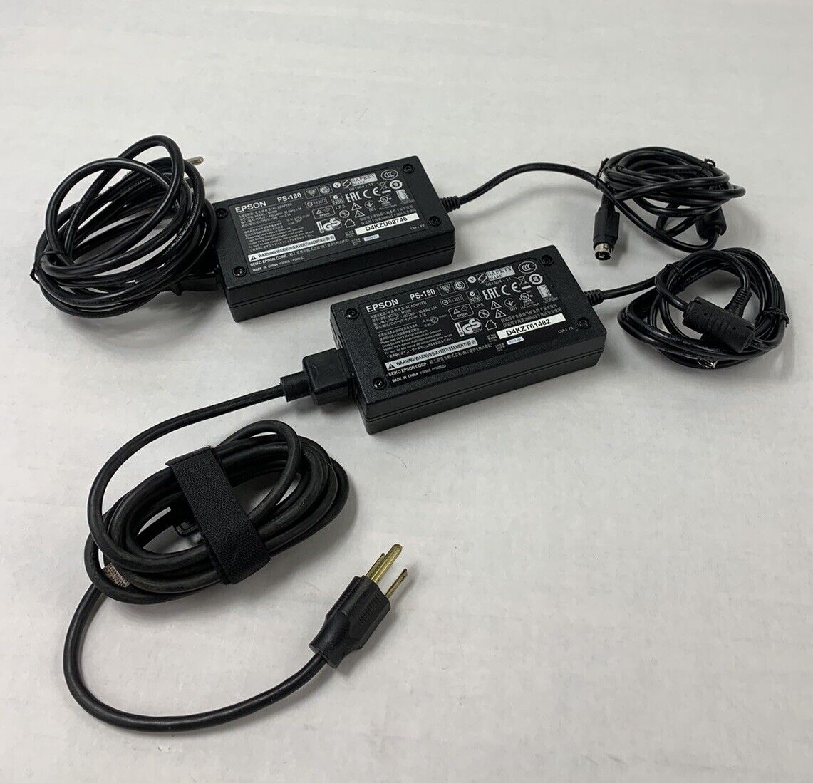 Epson PS-180 M159B 50W AC Adapter (Lot of 2)