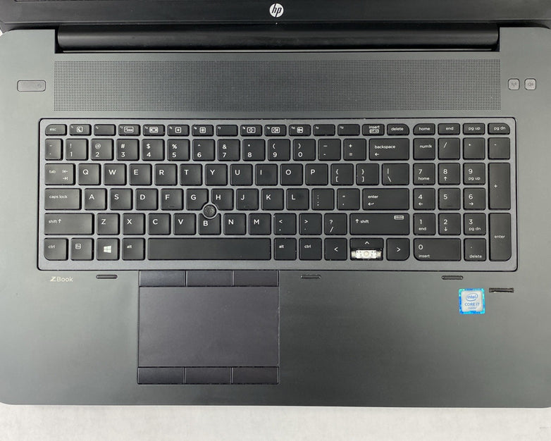 HP ZBook 17 G3 Intel Core i7-6700HQ 2.60 GHz 8 GB RAM 17.3" No HDD No OS