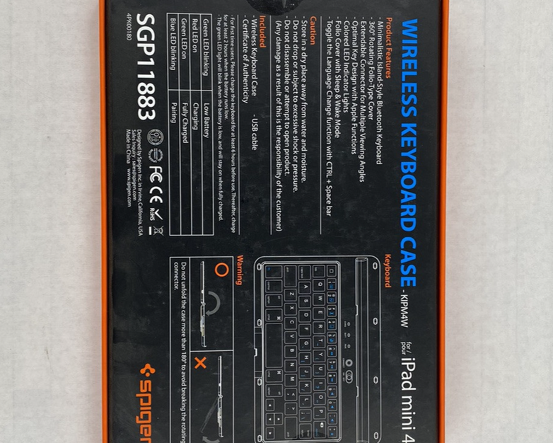 Spigen Wireless Keyboard Case for iPad Mini 4 Brand New