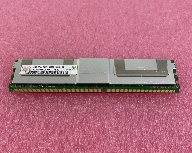 Hynix 4GB DDR2 PC2-5300F Server Memory Ram HYMP151F72CP4N3 - Lot of 3