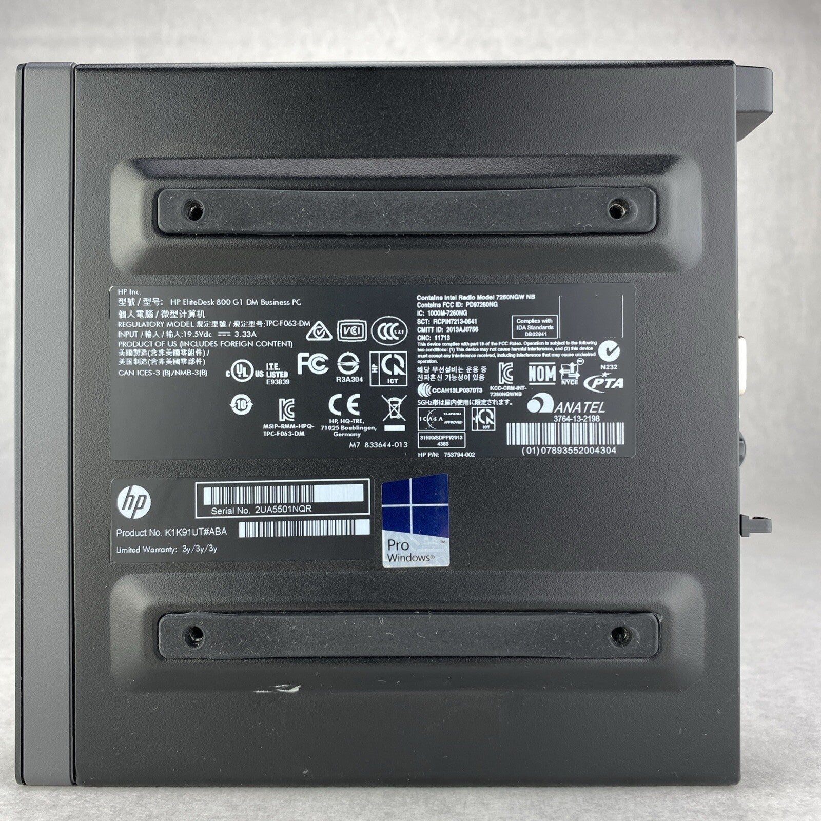 HP EliteDesk 800 G1 DM Intel Quad Core i5-4590T 2.0GHz 8GB RAM WiFi No AC HDD OS