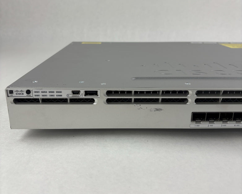 Cisco WS-C3850-12S-E 12 Ports Managed Network Switch Tested Reset No Power Sup