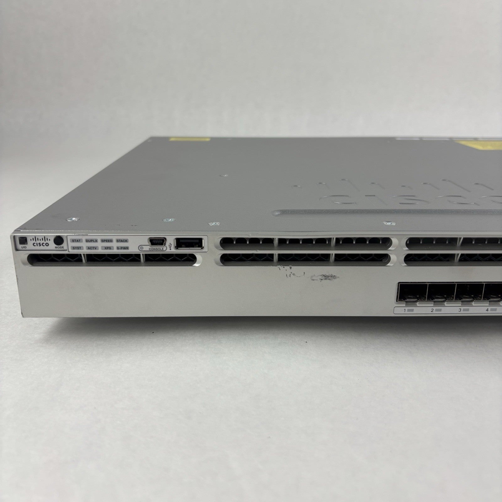 Cisco WS-C3850-12S-E 12 Ports Managed Network Switch Tested Reset No Power Sup