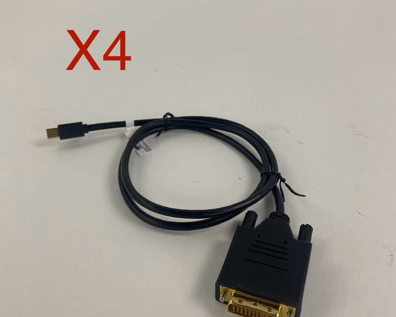 Tripp Lite P586-003-DVI-V2 3' Mini DisplayPort to DVI Lot of 4