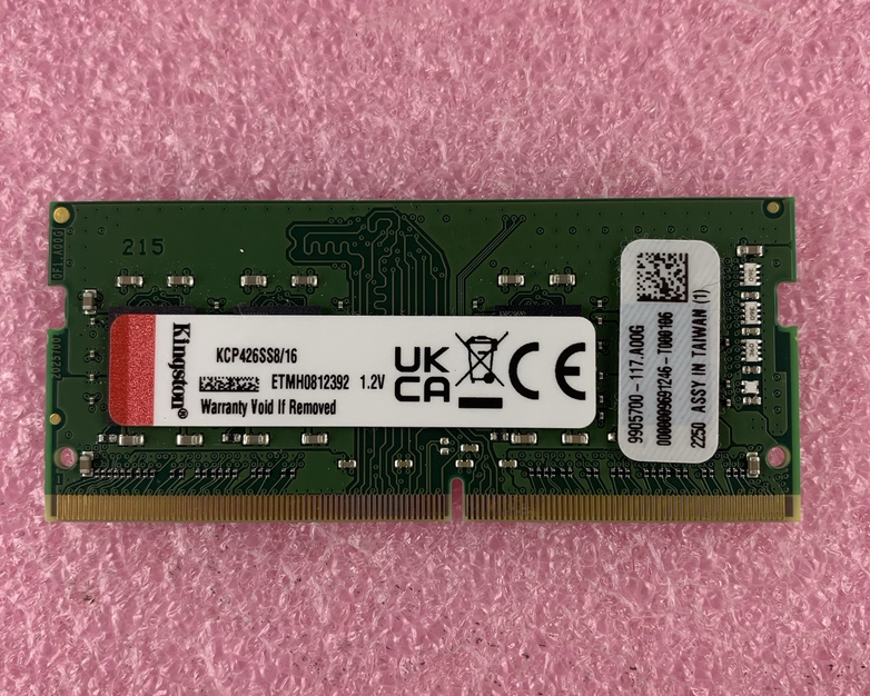 Kingston KCP426SS8/16 16 GB PC4-21300 DDR4-2666 SO-DIMM Laptop Memory RAM