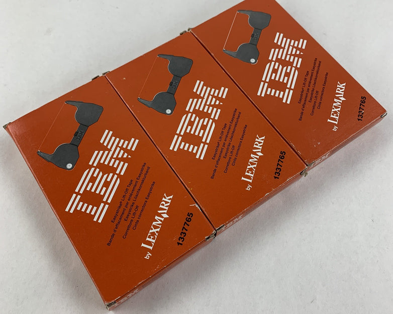 IBM 1337765 Easystrike Lift Off Correction Tape Cassette Lot of 3x