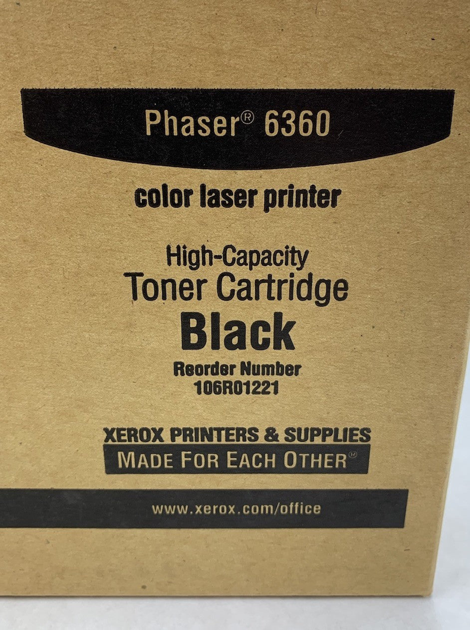 Xerox Phaser 6360 High-Capacity Black Toner Cartridge (Lot of 3)