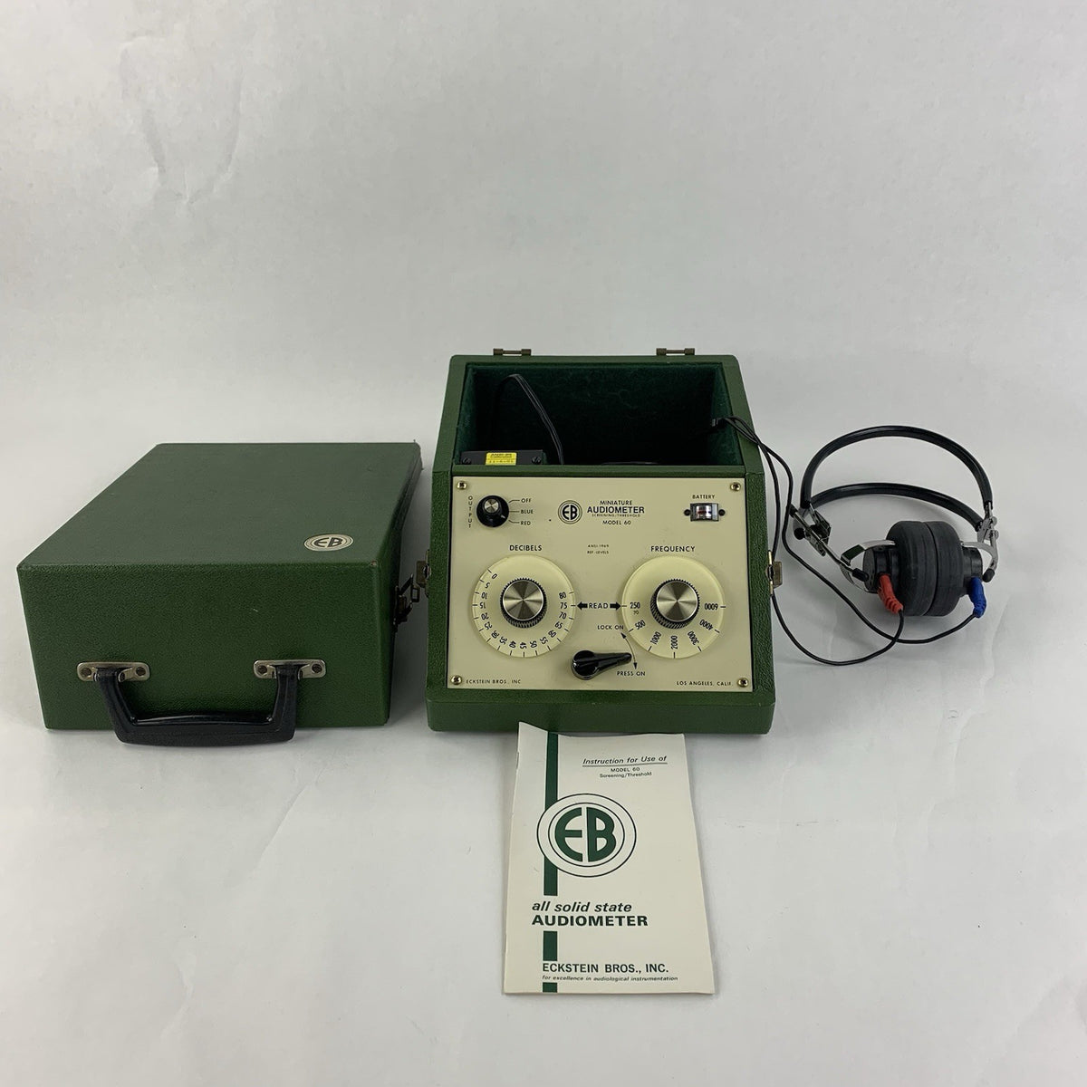 Eckstein Bros. Model 60 Miniature Audiometer Screening/Threshold - Tested0