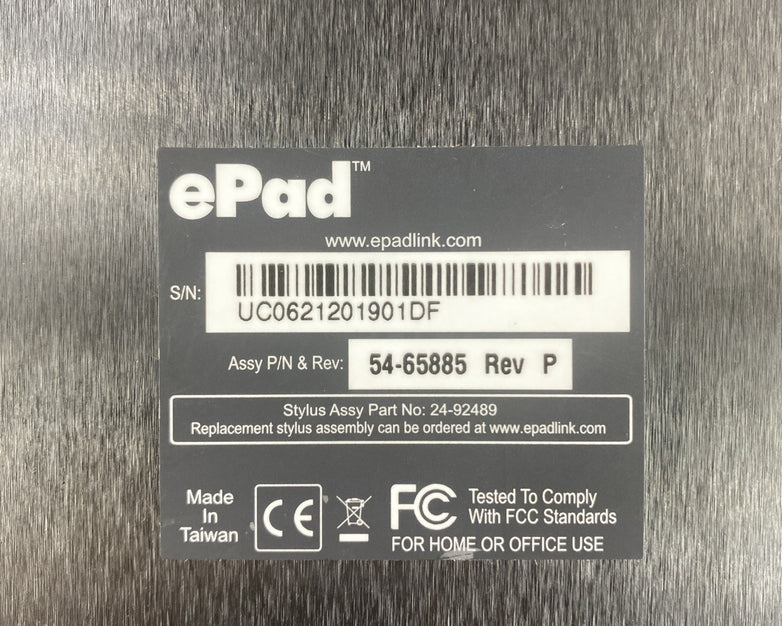 ePad Interlink 54-65885 Rev P USB-Wired Signature Pad Untested