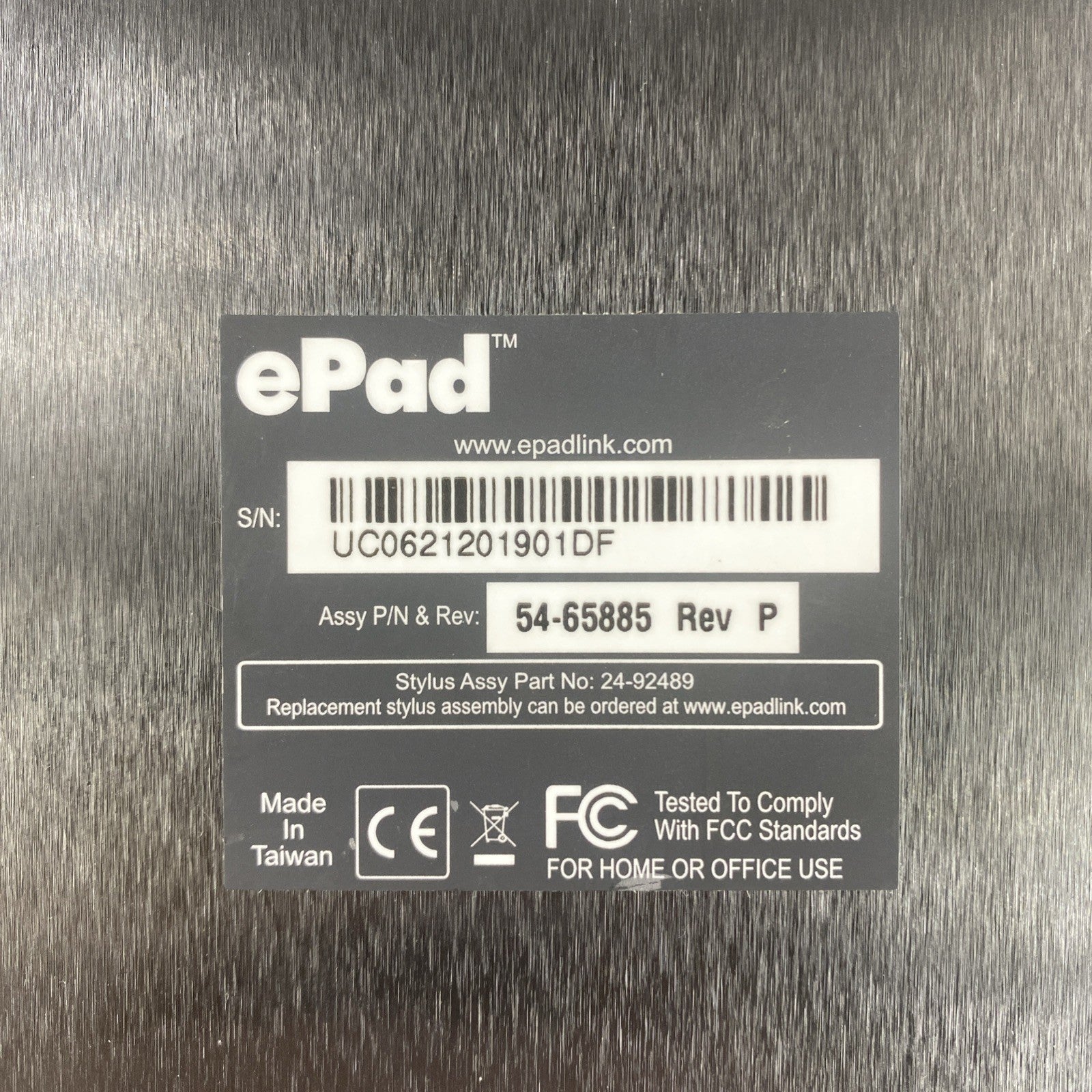 ePad Interlink 54-65885 Rev P USB-Wired Signature Pad Untested5