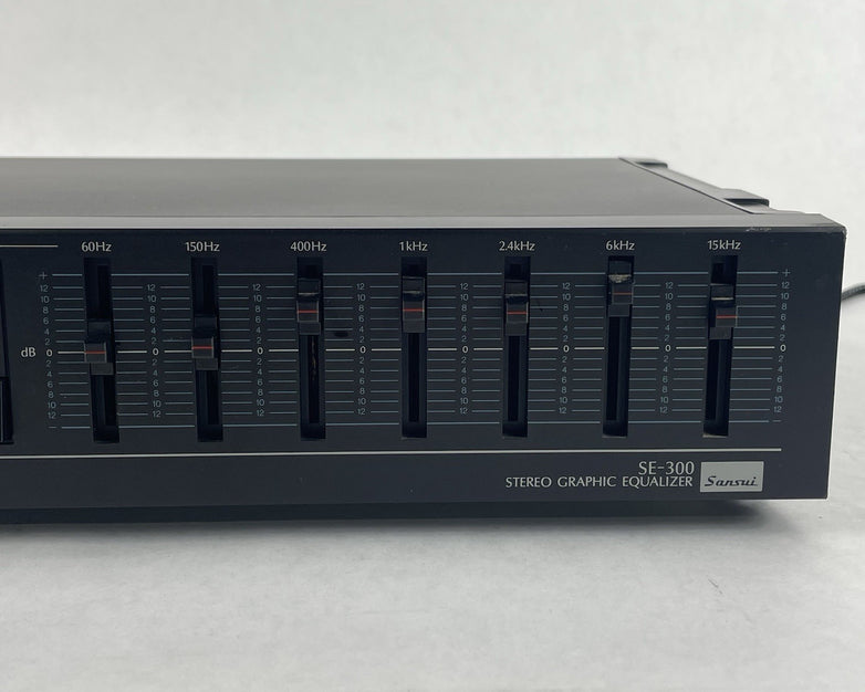 Sansui SE-300 Analog Stereo Graphic Equalizer Black