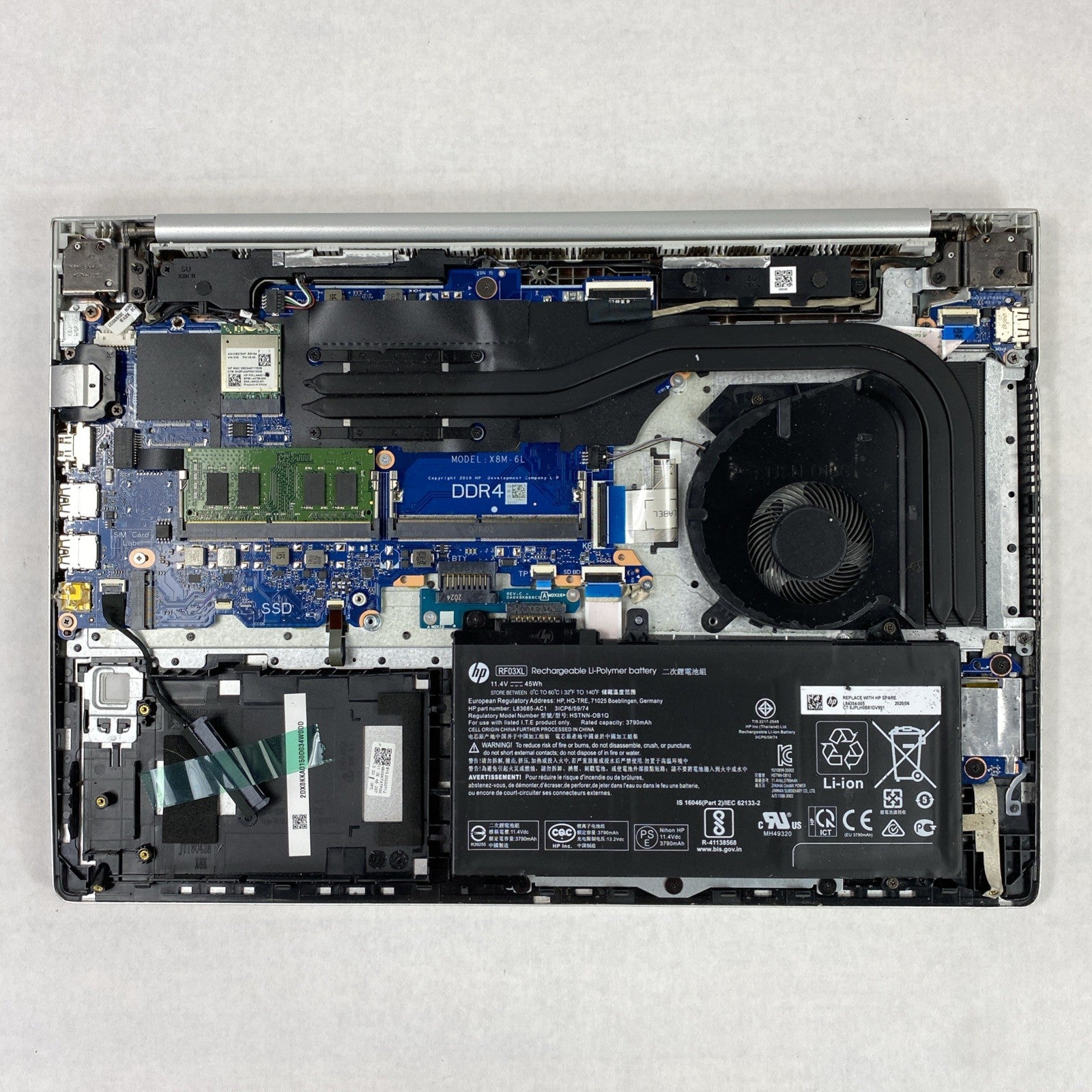 HP ProBook 450 G7 Core i5-10210U 1.60 GHz 8 GB RAM 15.6" No SSD No OS