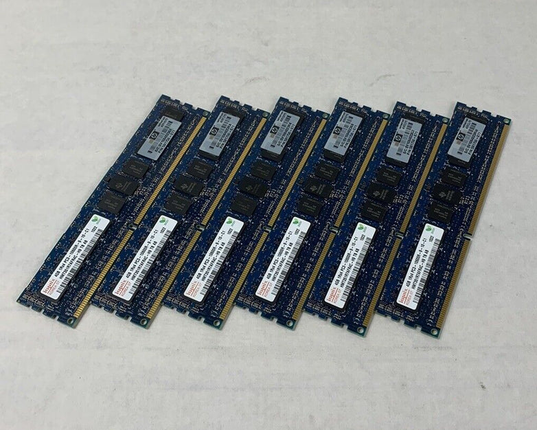 Hynix 24GB Kit 6x4GB 1Rx4 PC3-10600R-9-10-C1 HMT351R7AFR4C-H9 TB AB Server Ram