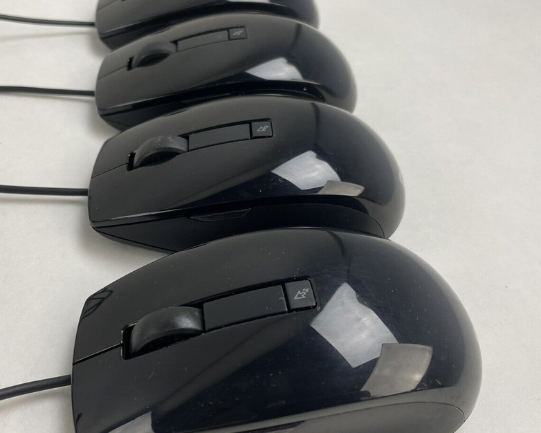 Dell M-UAV-DEL8 Black USB Optical Scroll Mouse with 6 Buttons J660D Lot of 4