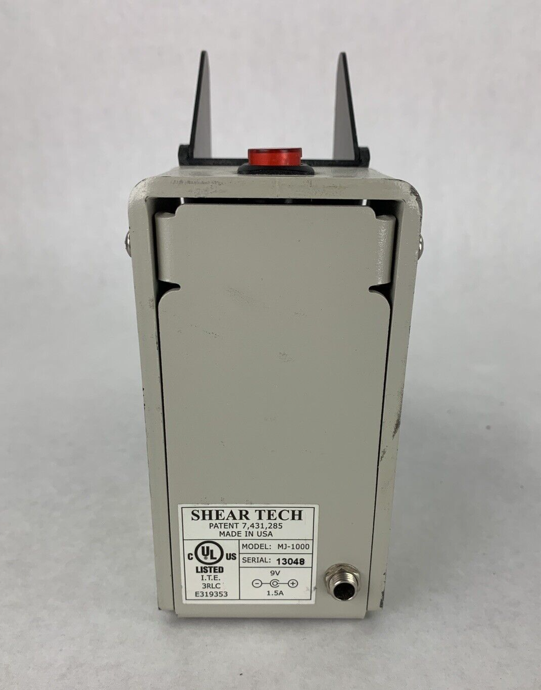Shear Tech MJ-1000 Automatic Check Jogger Paper Shaker No AC Adapter Untested