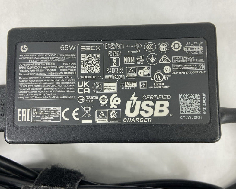 HP 65W TPN-DA20 TPN-CA21 Power Supply