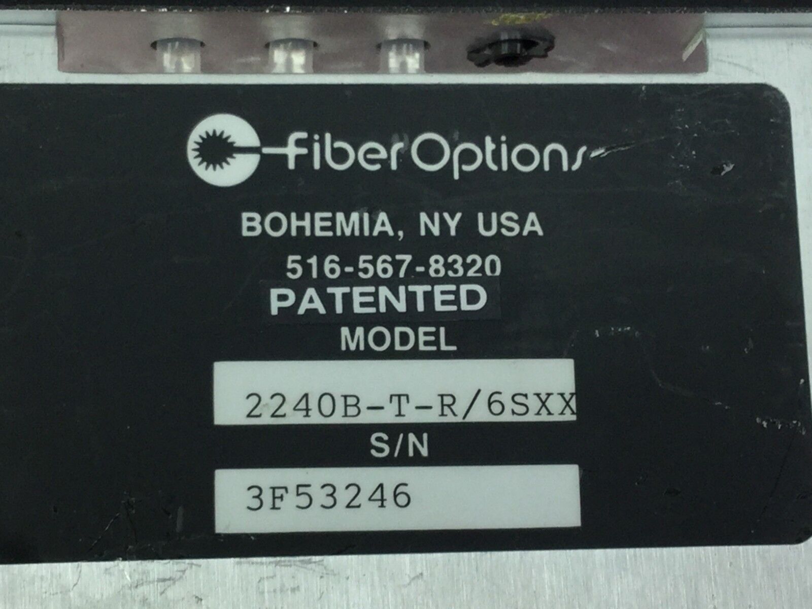 Fiber Options Fiber Optic TX 2240B-T-R/6SXX  w/Cable Shown in Pictures  Untested