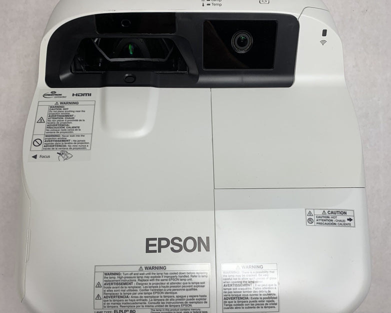Epson BrightLink 595Wi H599A LCD Lamp Projector 551 Lamp Hours - No Remote