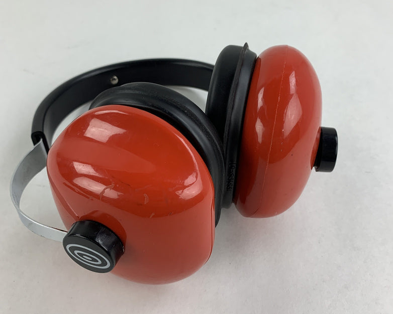 David Clark Company 310S Protective Headgear 12489G-02 Red Vintage