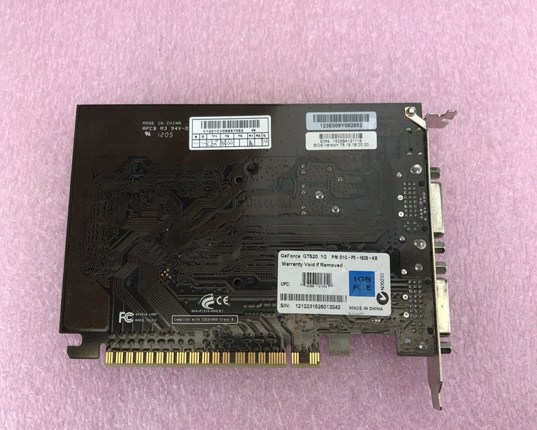 GeForce GT520 1G PCI-E 01G-P3-1526-KR Graphics Card GPU P1310
