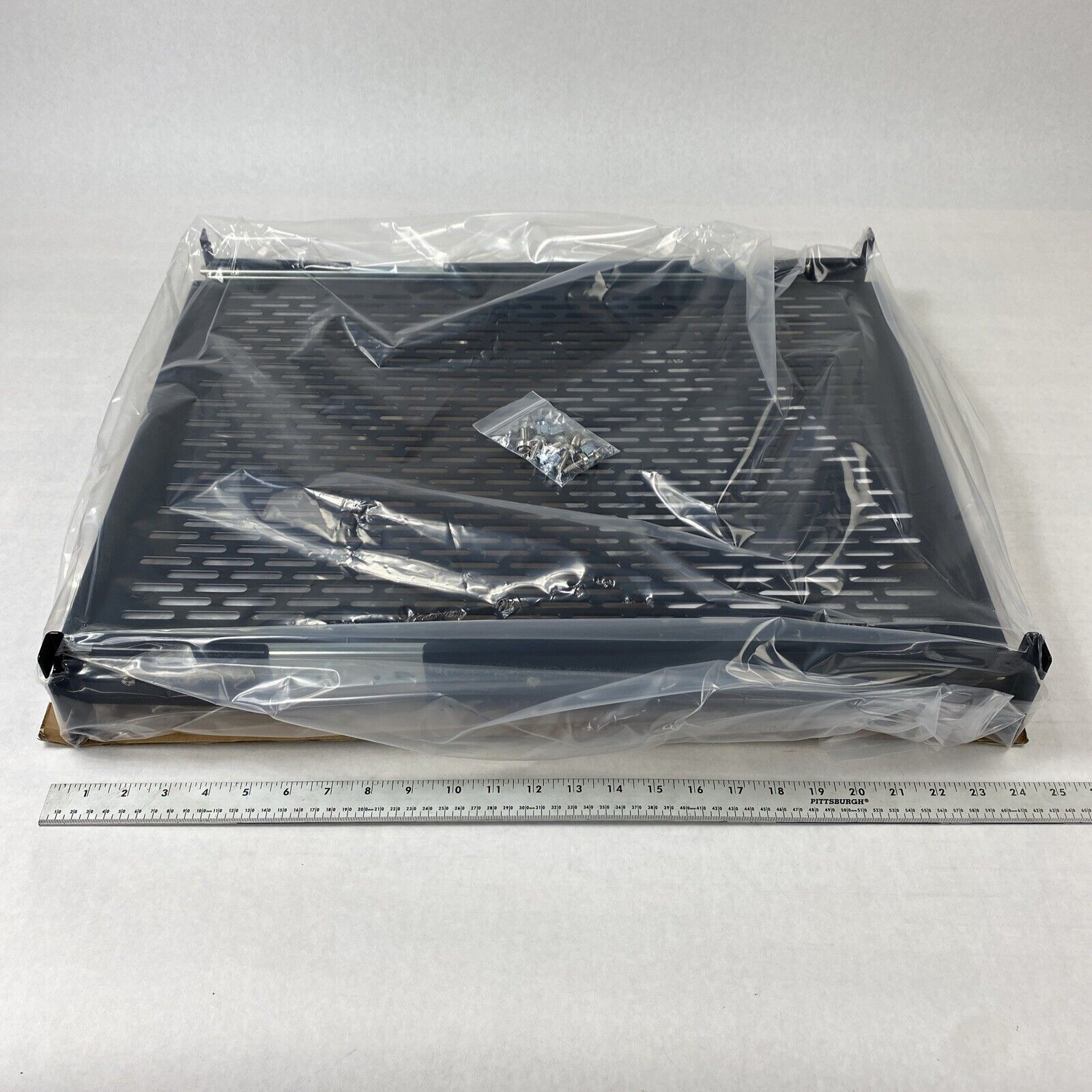 StarTech UNISLDSHF19 2U Adjustable Depth Vented Sliding Rack Mount Shelf